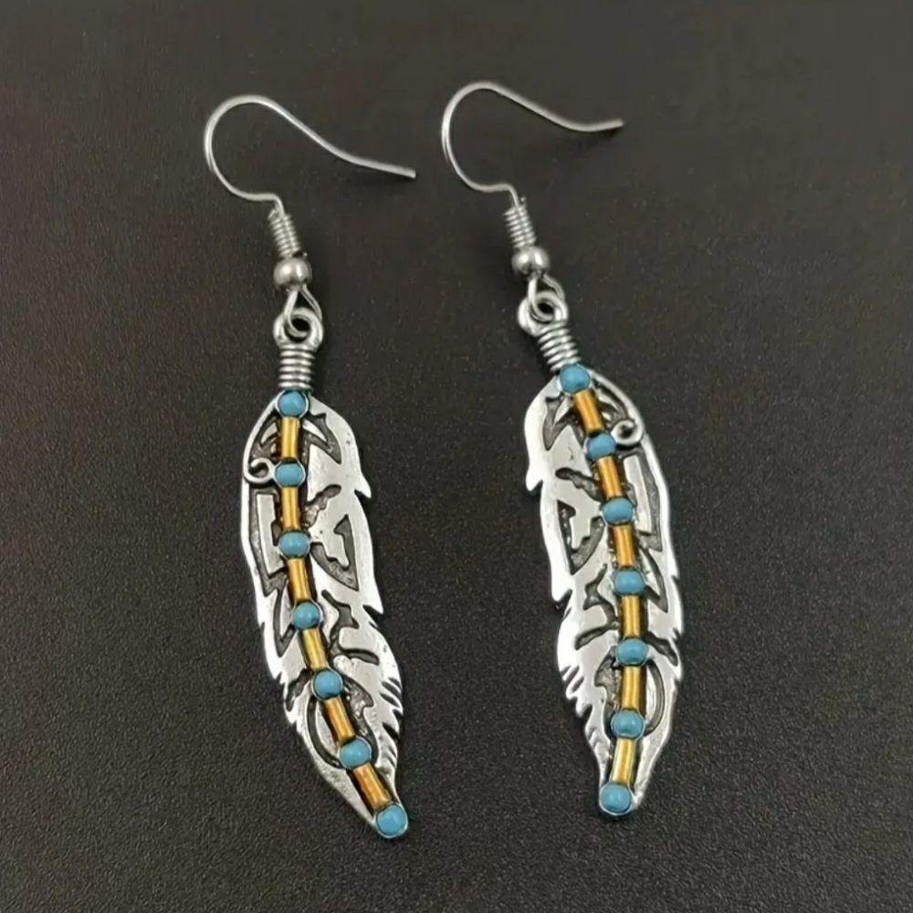 Feather earrings